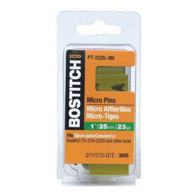 Bostitch 1 In. 23-Gauge Coated Pin Nail (3000 Ct.)